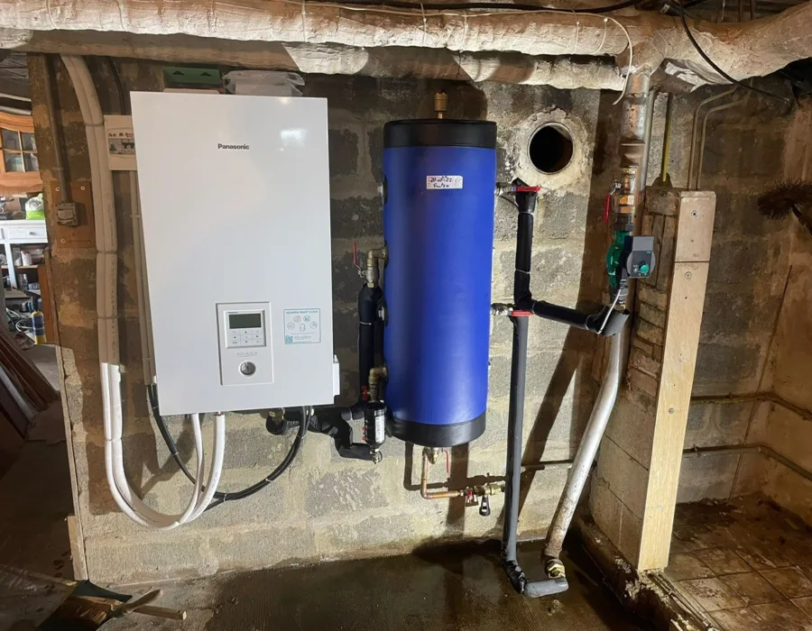 Chantier Fuitéo - installation chauffage en Sarthe