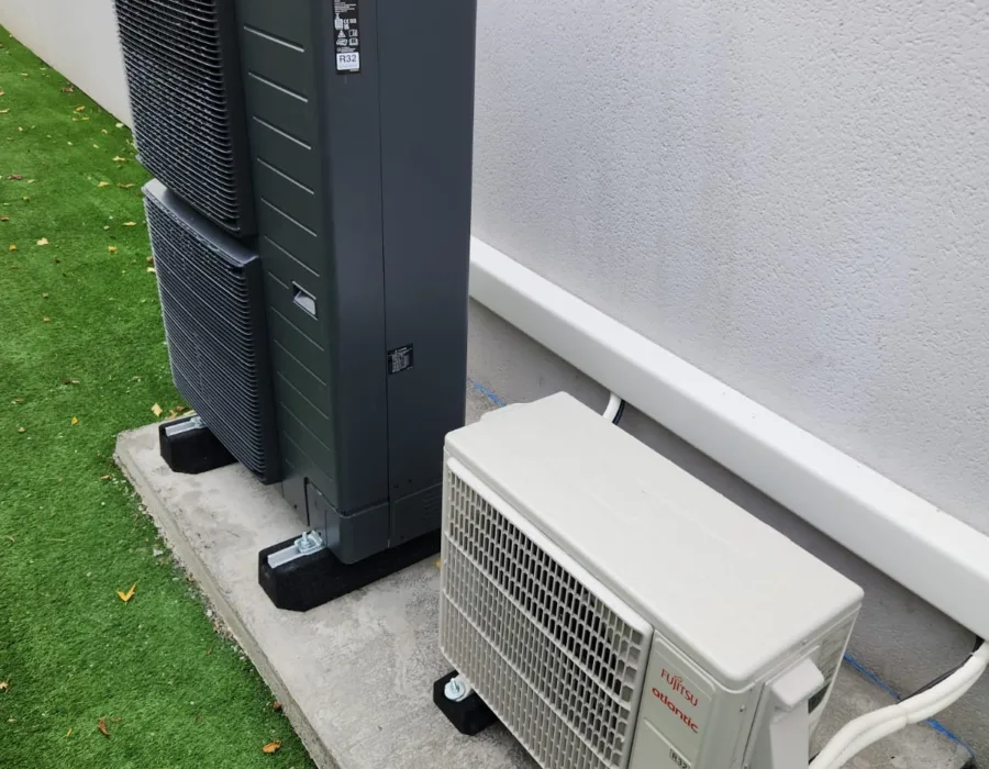 Chantier Fuitéo en Sarthe - pose de climatisation